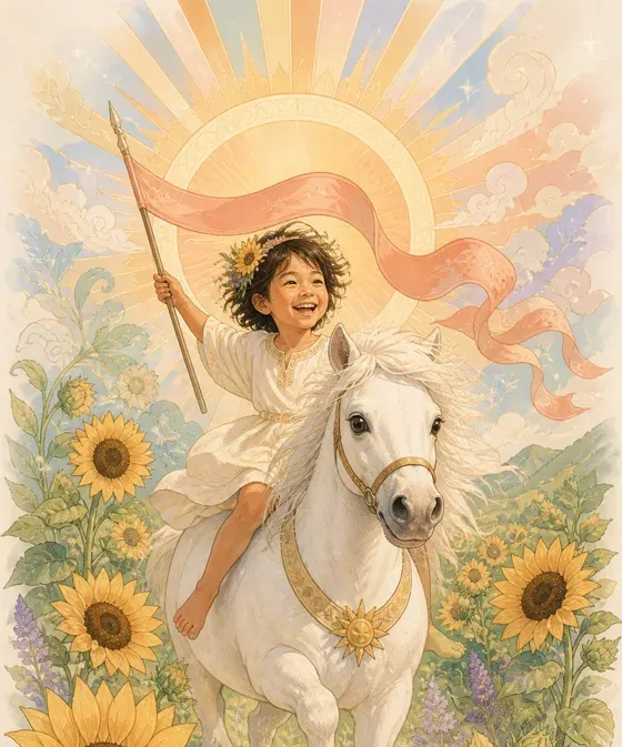 Ilustrasi kartu Matahari